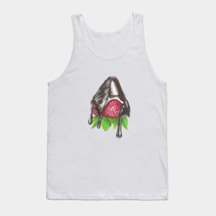 Chocolate Dipped Strawberry Tank Top